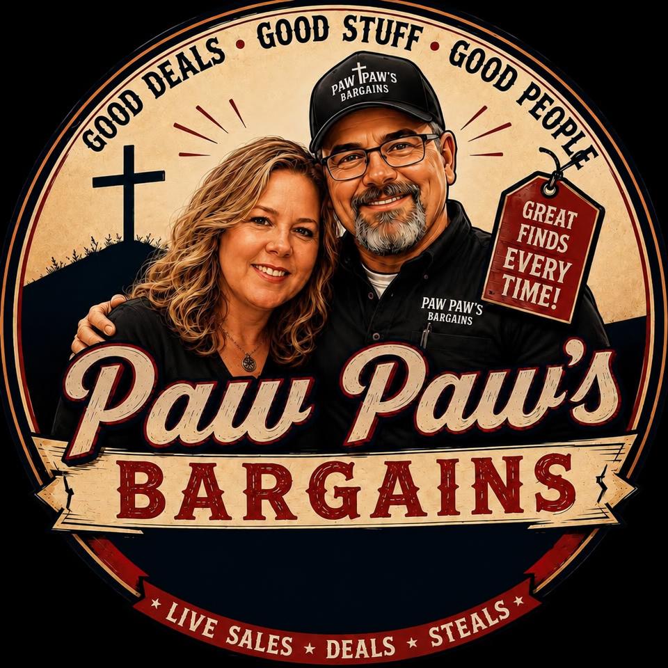 PAW PAWS Bargain Barn badge